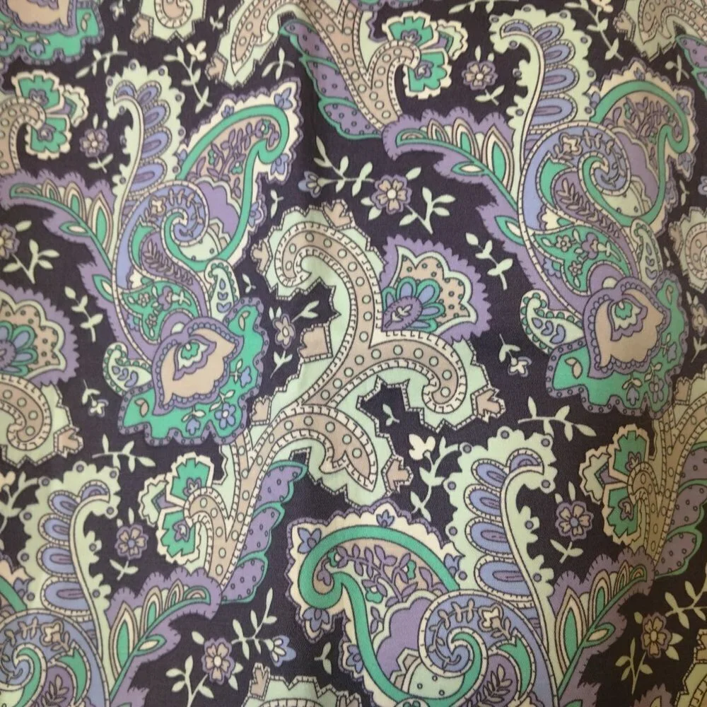 FOREVER 21 ESSENTIALS PAISLEY PENCIL SKIRT SIZE SMALL OFFICE BUSINESS CASUAL